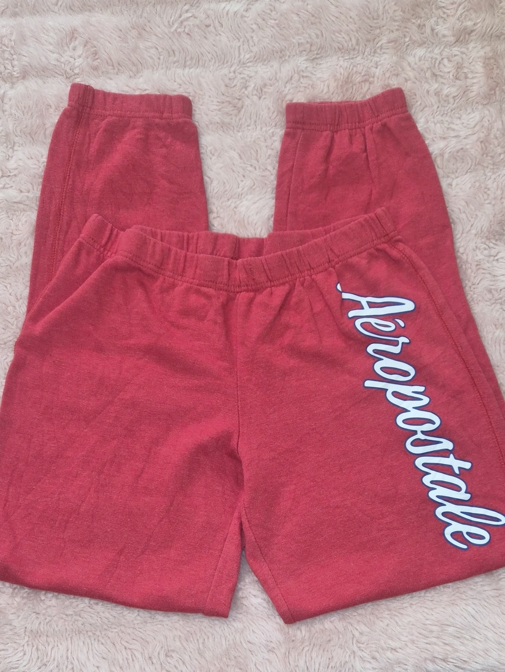 Aeropostale Coral Pink Women's Joggers with Side Logo